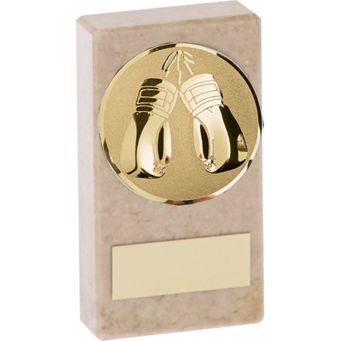 BUDGET MARBLE BOXING TROPHY  - AVAILABLE IN 2 SIZES